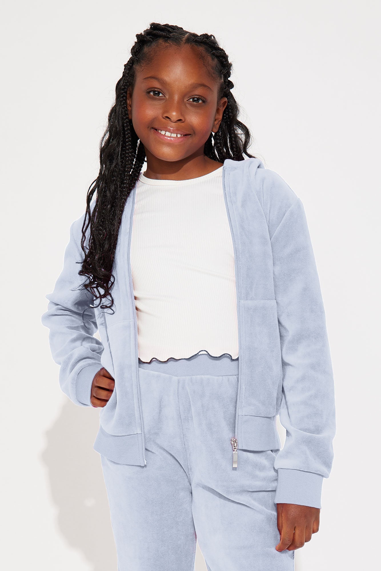 Mini Original Trendsetter II Velour Set - Light Blue