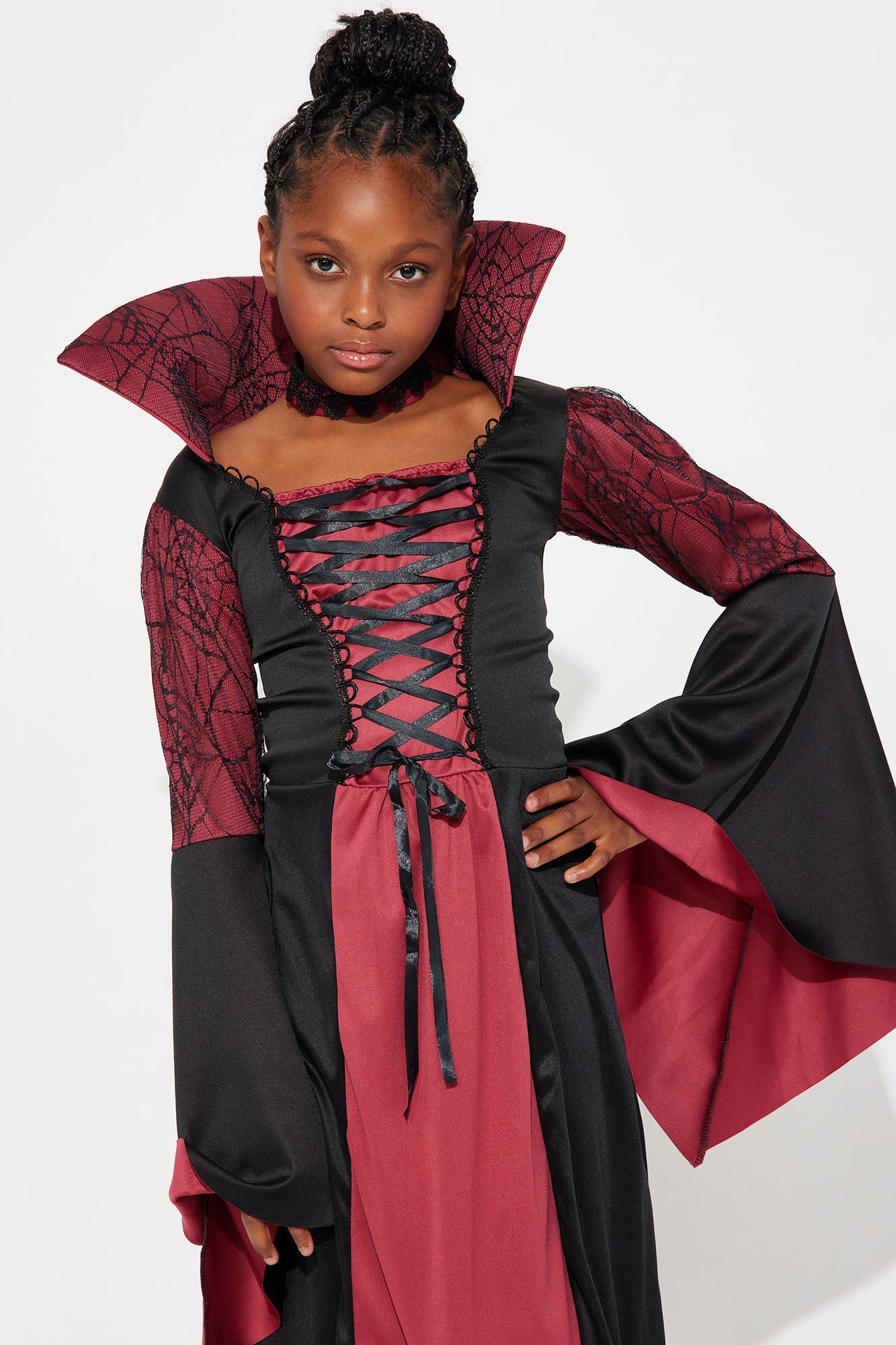Mini Vampire Queen Costume - Black/combo