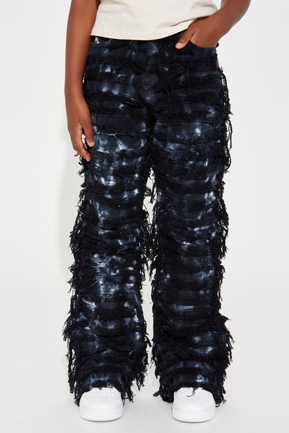 Mini Made It Out Of Something Fray Jean - Black/combo
