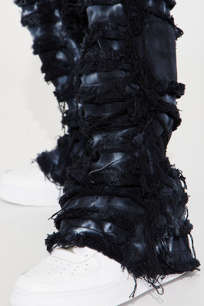 Mini Made It Out Of Something Fray Jean - Black/combo