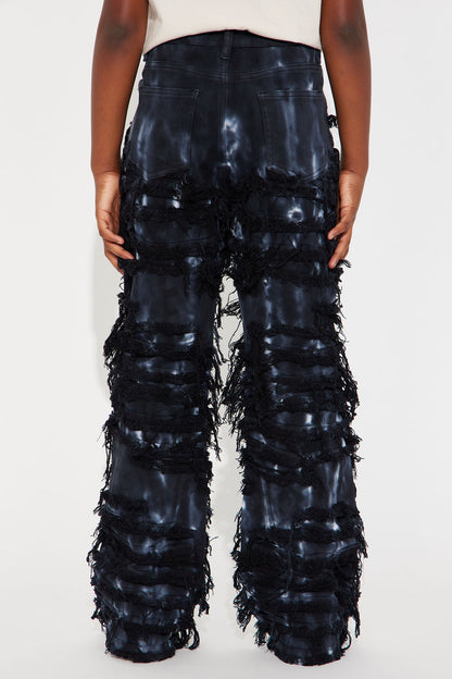 Mini Made It Out Of Something Fray Jean - Black/combo