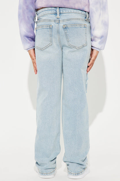 Mini Better Than Your Last Ripped Straight Leg Jeans - Medium Blue Wash