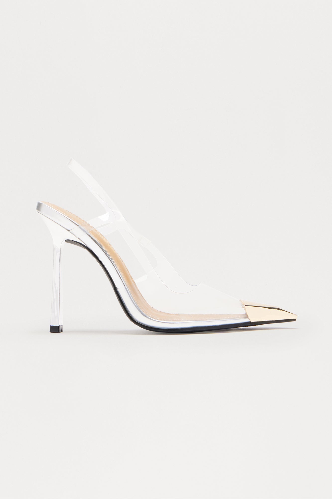Sav Clear Slingback Pumps - Silver