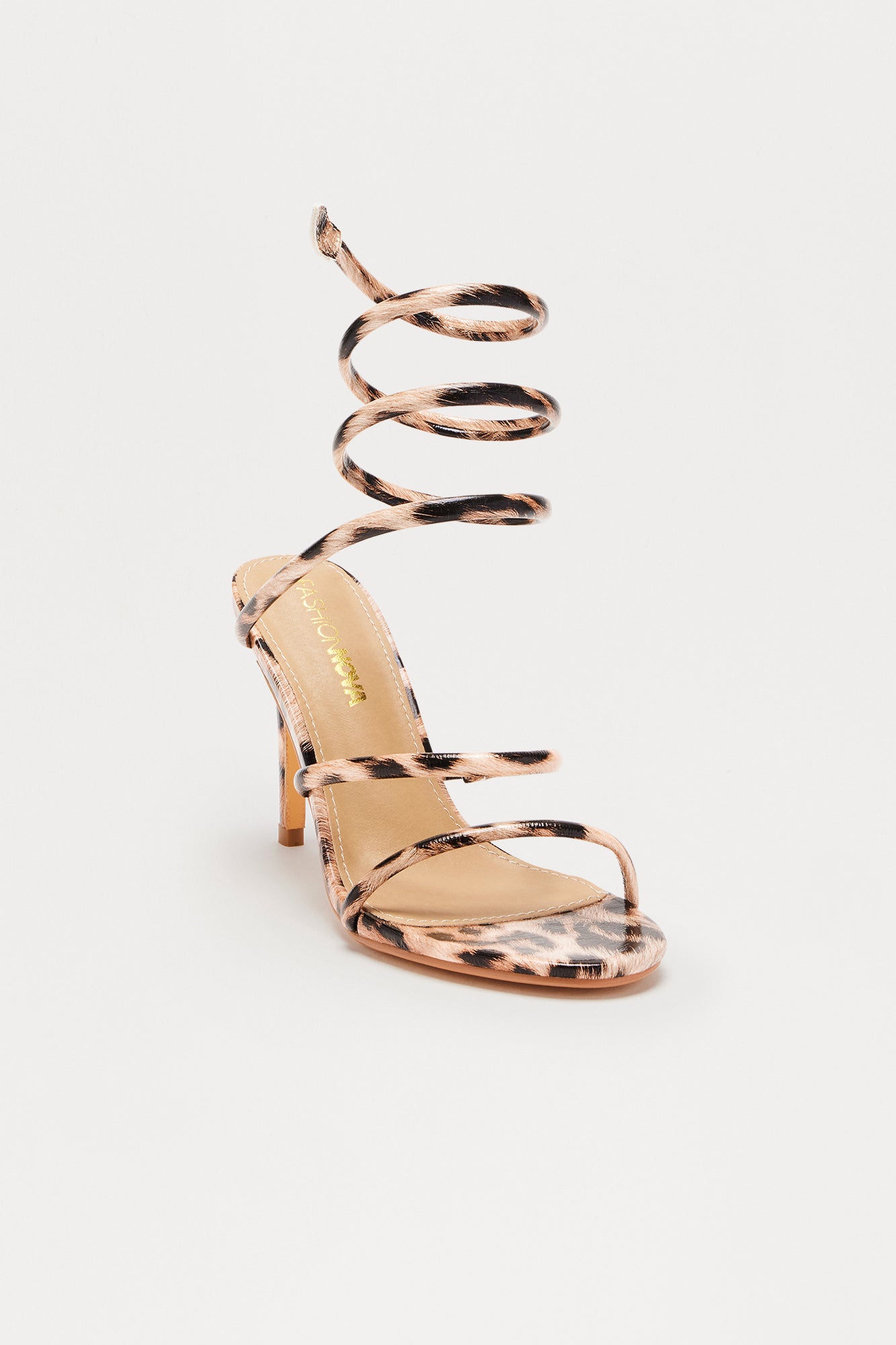 Paton Wrap Up Heels - Leopard
