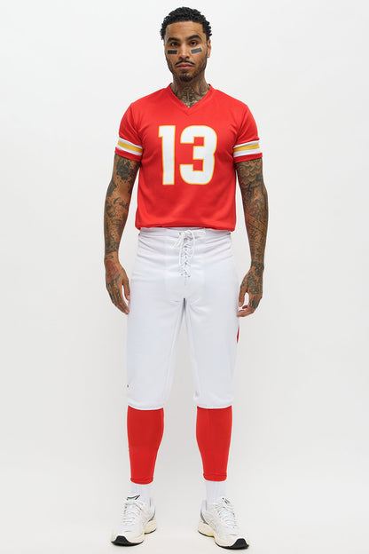 Tight End 3 Piece Costume Set - Red/combo