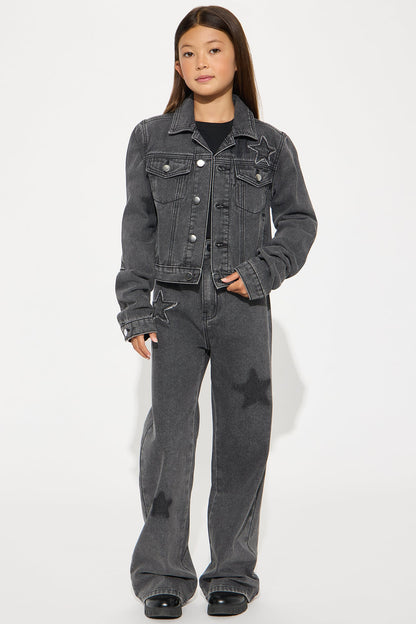 Mini Truly A Star Denim Jacket - Black Wash