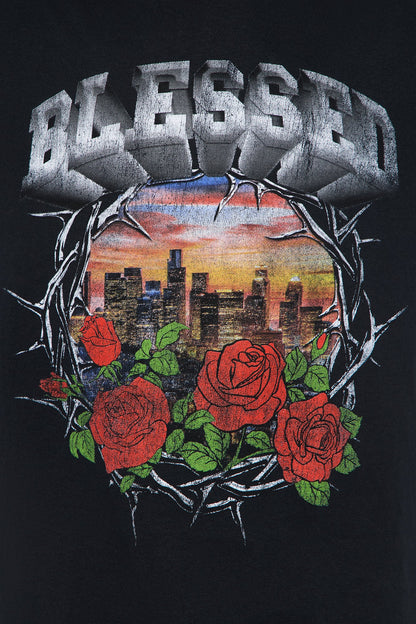 Mini Blessed City Tee - Black