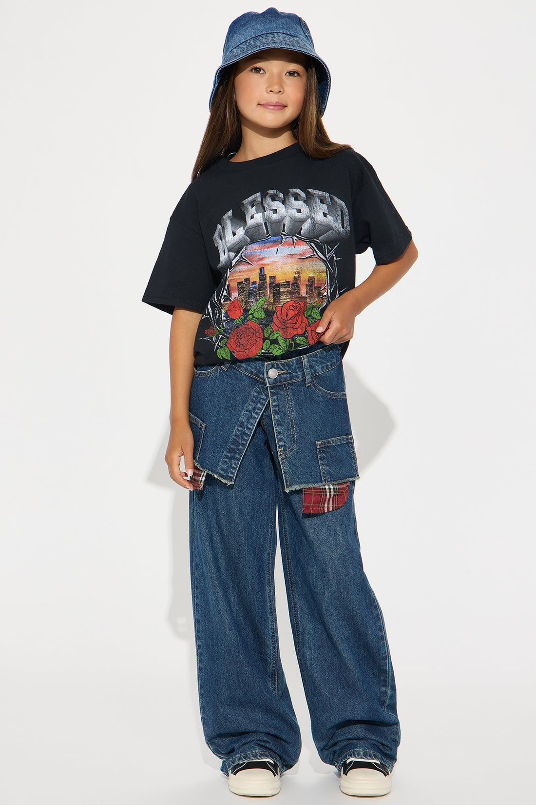 Mini Sensing A Pattern Straight Leg Jean - Dark Wash
