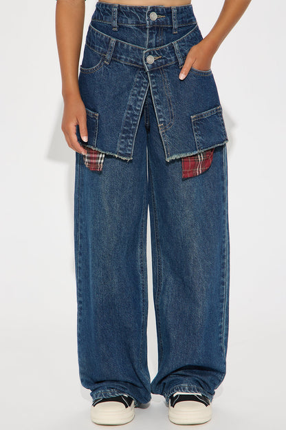 Mini Sensing A Pattern Straight Leg Jean - Dark Wash