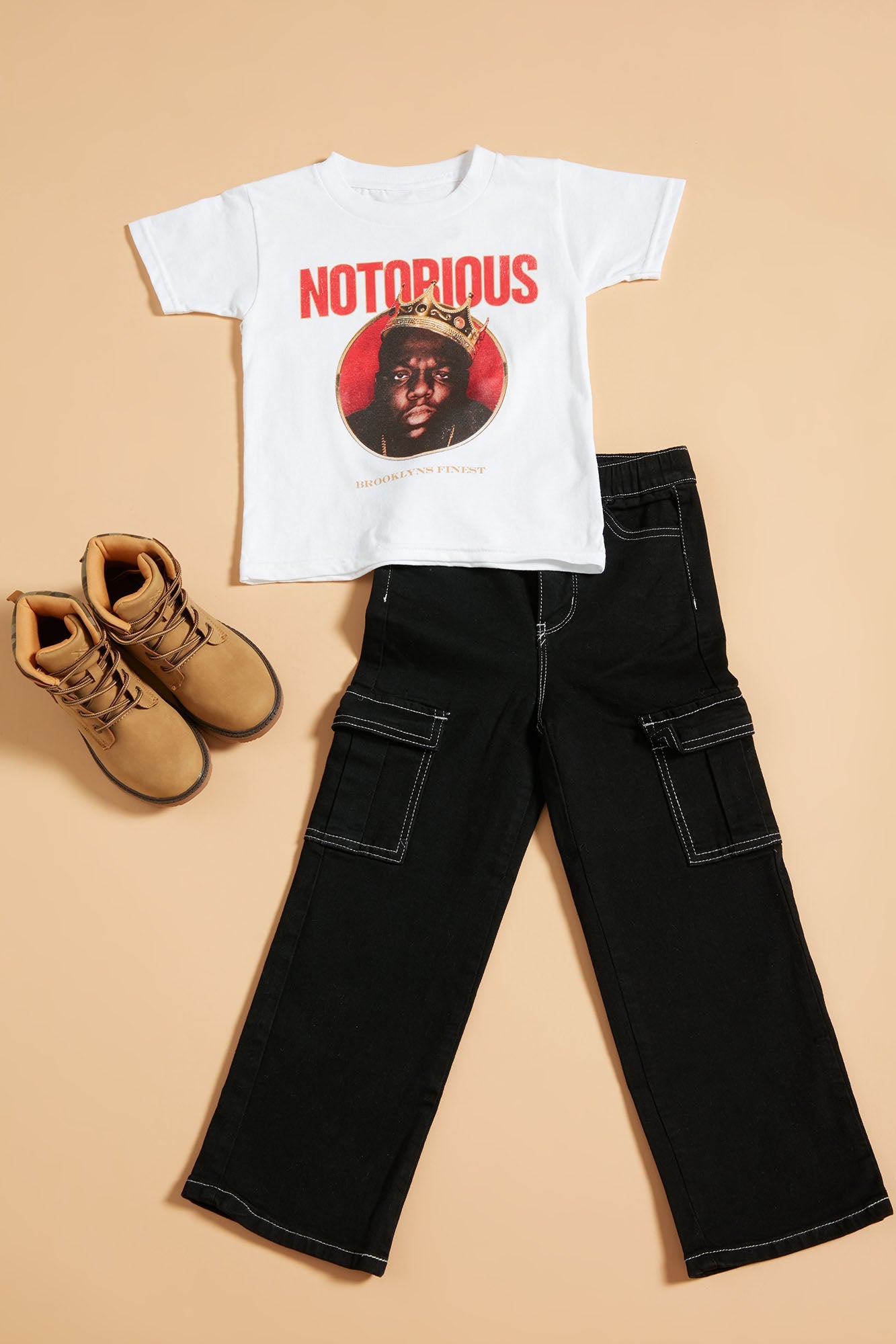 Mini Notorious B.I.G. Short Sleeve Tee - White