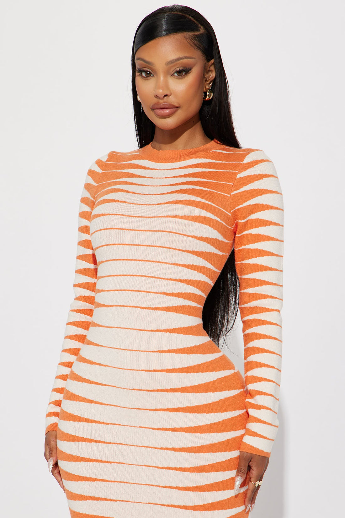 Margo Sweater Maxi Dress - Orange