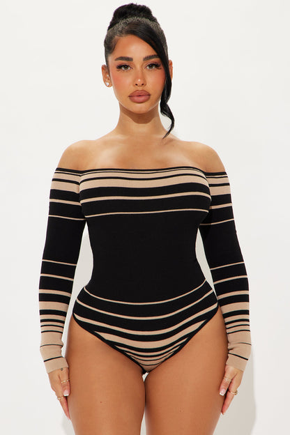 Kennedy Sweater Bodysuit - Black/combo