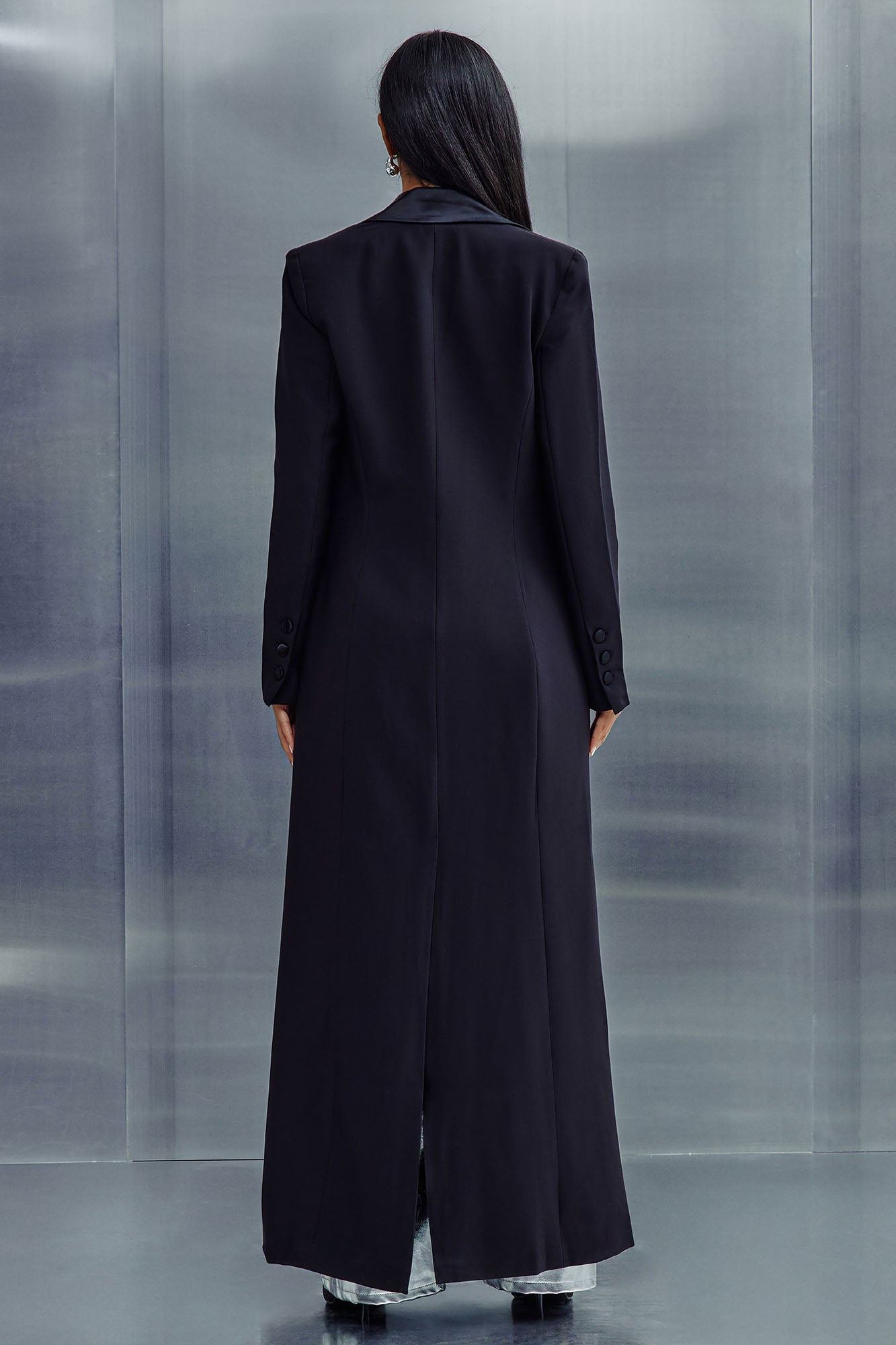 Margo Maxi Blazer Short Suit Set - Black
