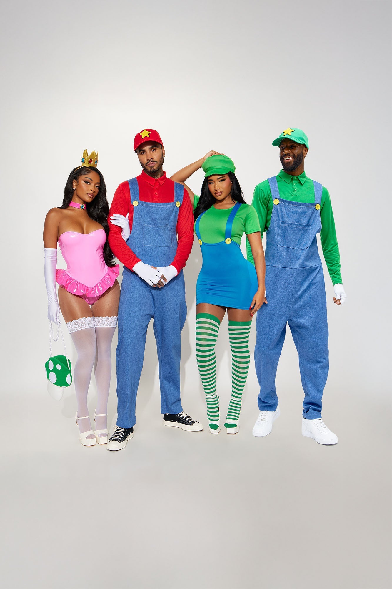 Power Up Brothers Halloween Costume - Green/combo
