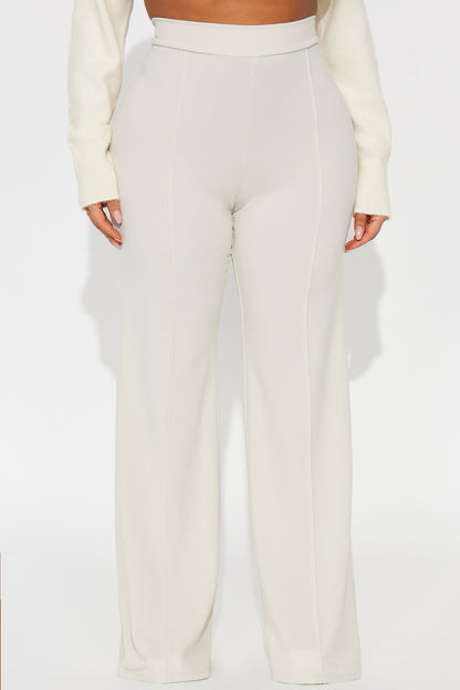 Tall Victoria High Waisted Dress Pants - Oatmeal