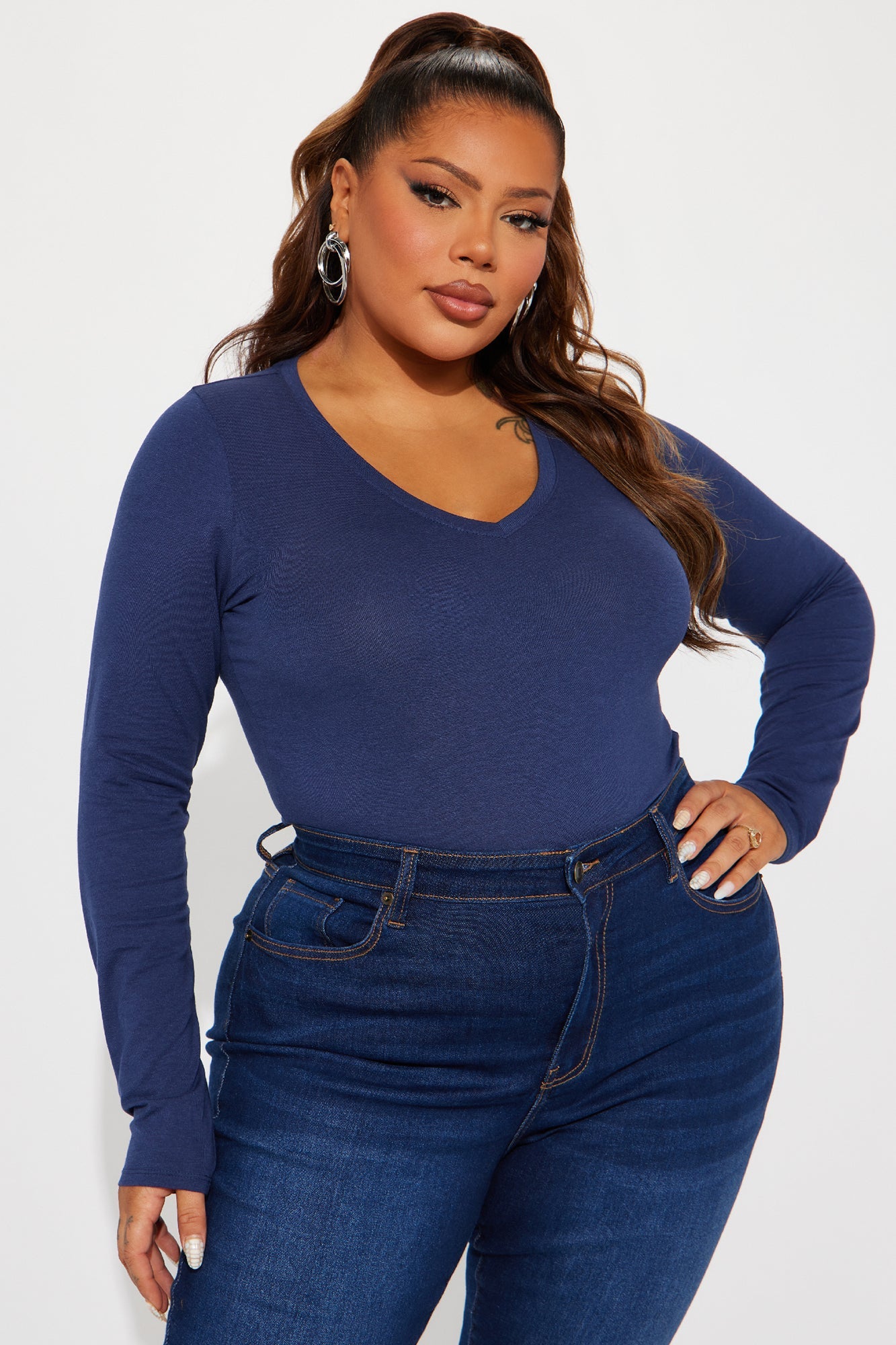 Your Everyday Long Sleeve Tee - Navy