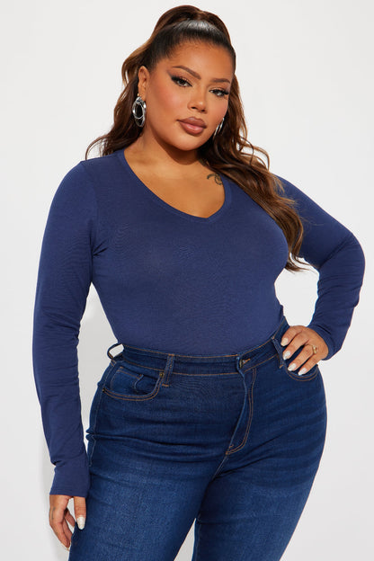 Your Everyday Long Sleeve Tee - Navy