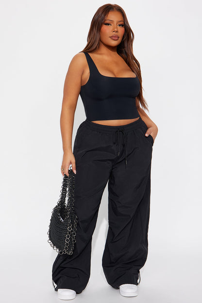 All The More Reason Windbreaker Jogger Pant - Black