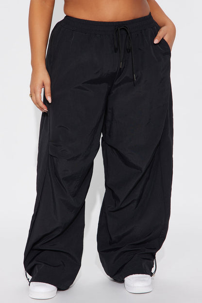 All The More Reason Windbreaker Jogger Pant - Black