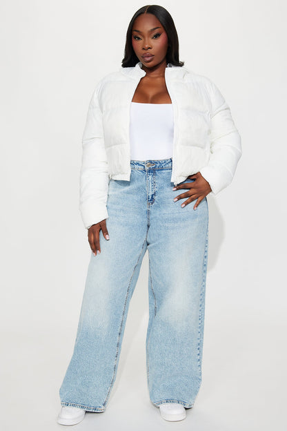 Up And About Puffer Coat - Ivory