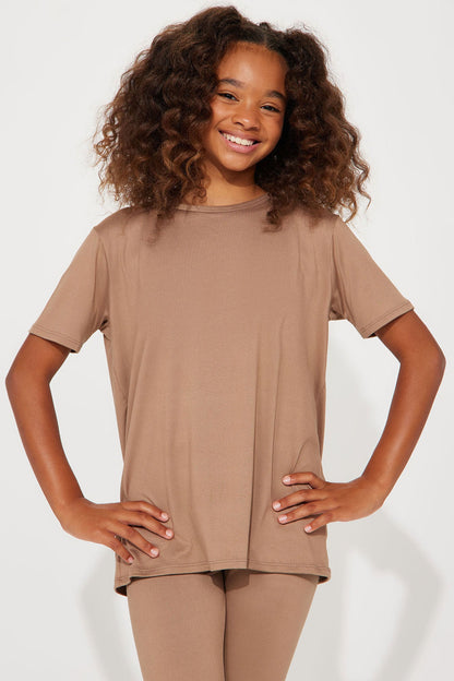 Mini Weekend Vibes II Legging Set - Mocha