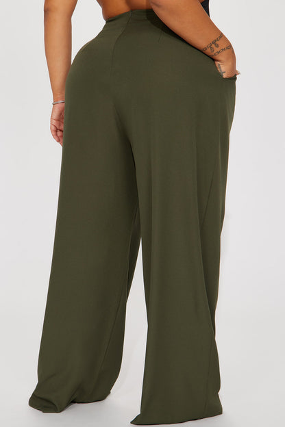 Feeling Focused Trouser - Olive