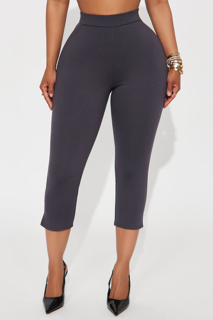 All My Potentials Capri Legging - Charcoal