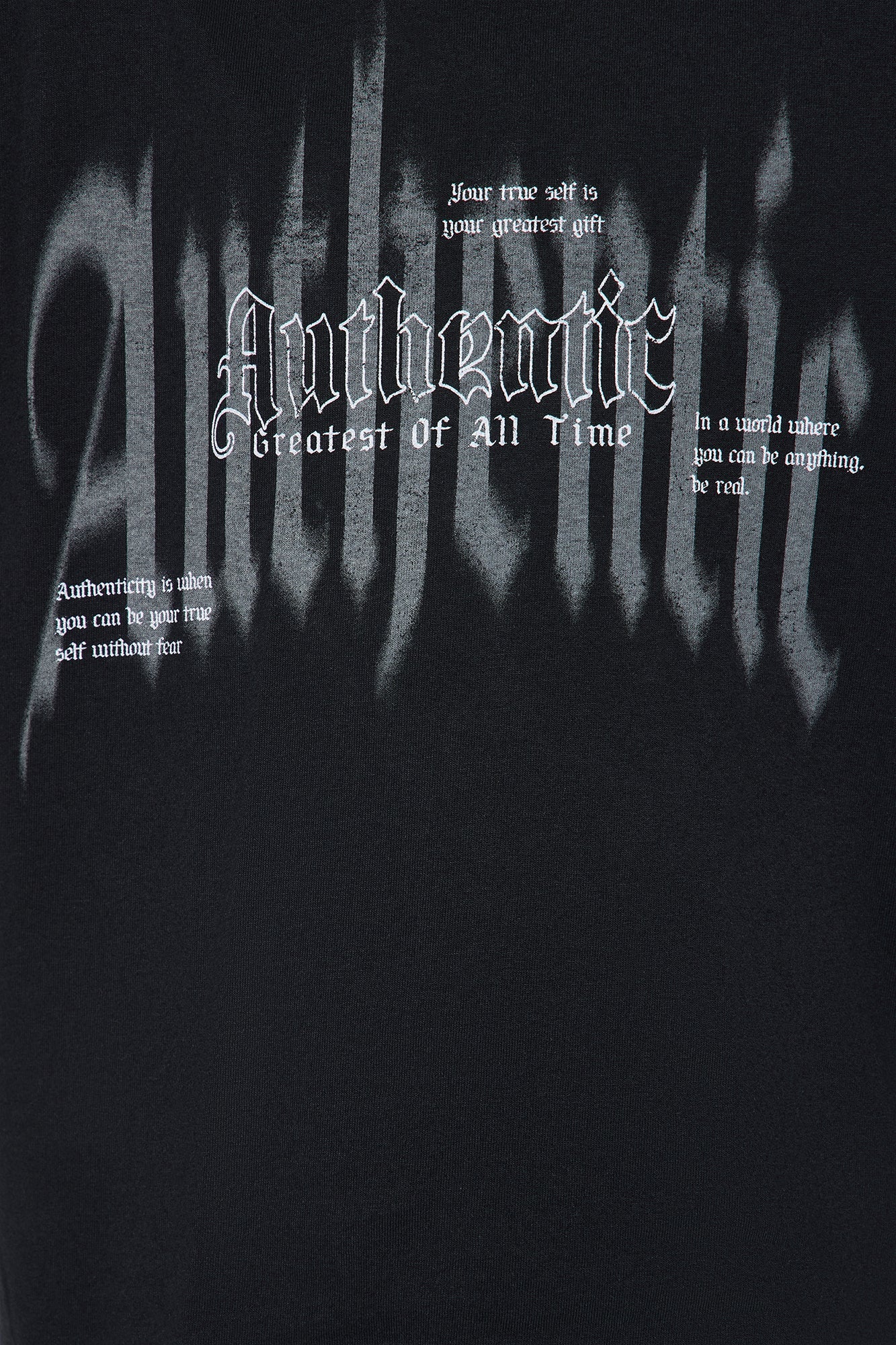 Mini Remain Authentic Oversized Short Sleeve Tee - Black Wash