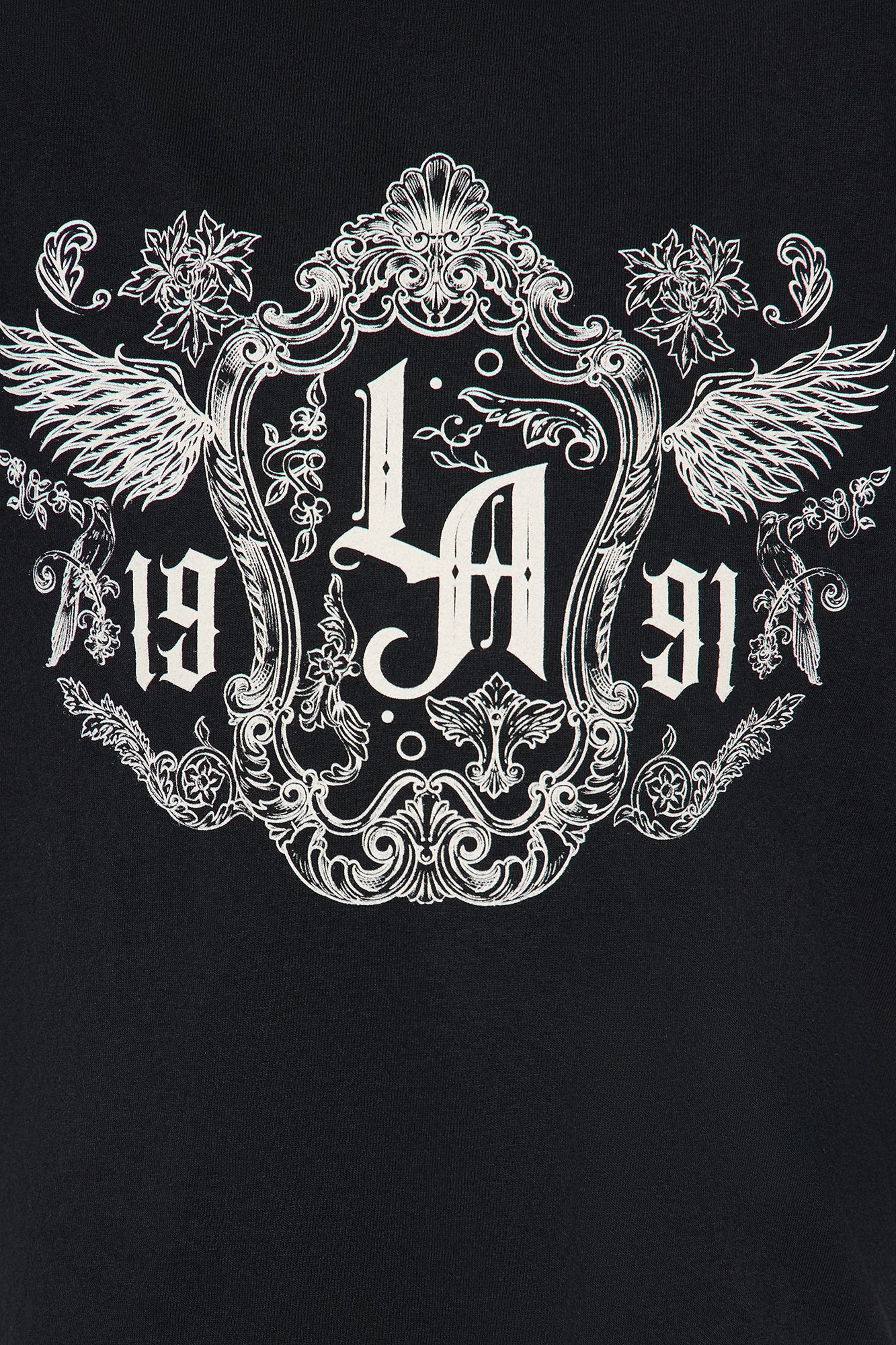 Mini West Coast Royalty Oversized Short Sleeve Tee - Black
