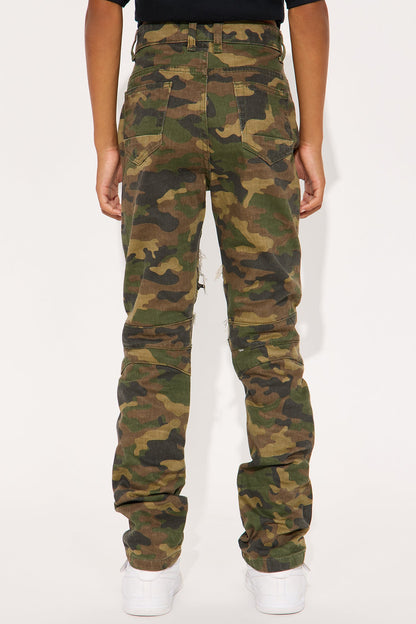 Mini Field Ready Camo Ripped Skinny Pants - Camouflage
