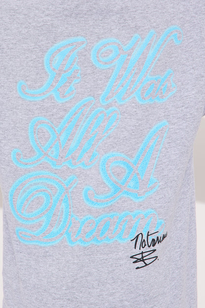 Mini Biggie Smalls It Was All A Dream Short Sleeve Front/Back Tee - Heather Grey