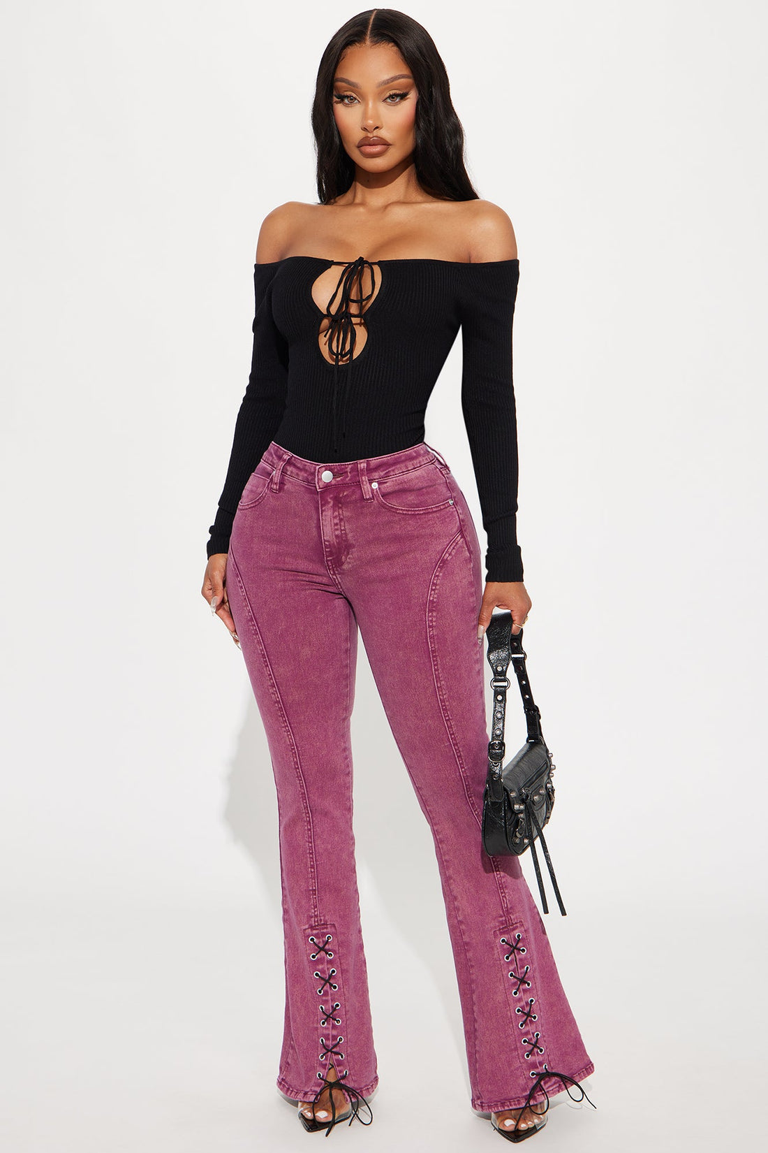 Sotainy Sweater Bodysuit - Black