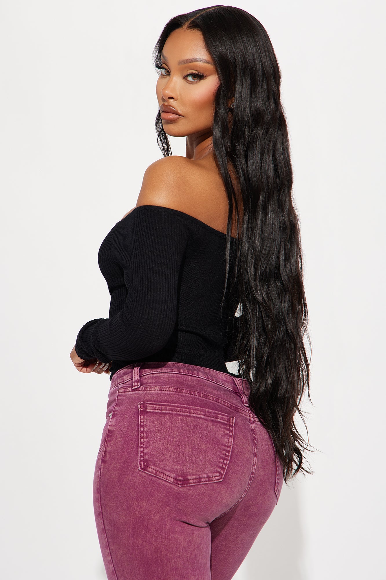 Sotainy Sweater Bodysuit - Black
