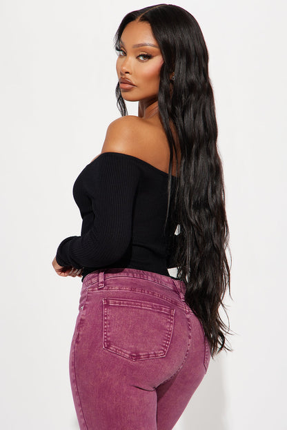 Sotainy Sweater Bodysuit - Black