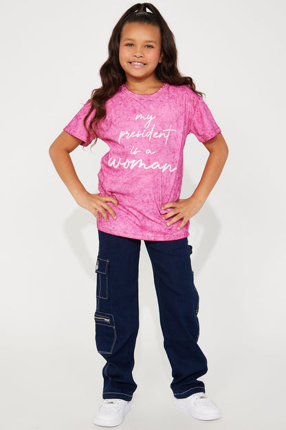 Mini My President Is A Woman Tee - Pink