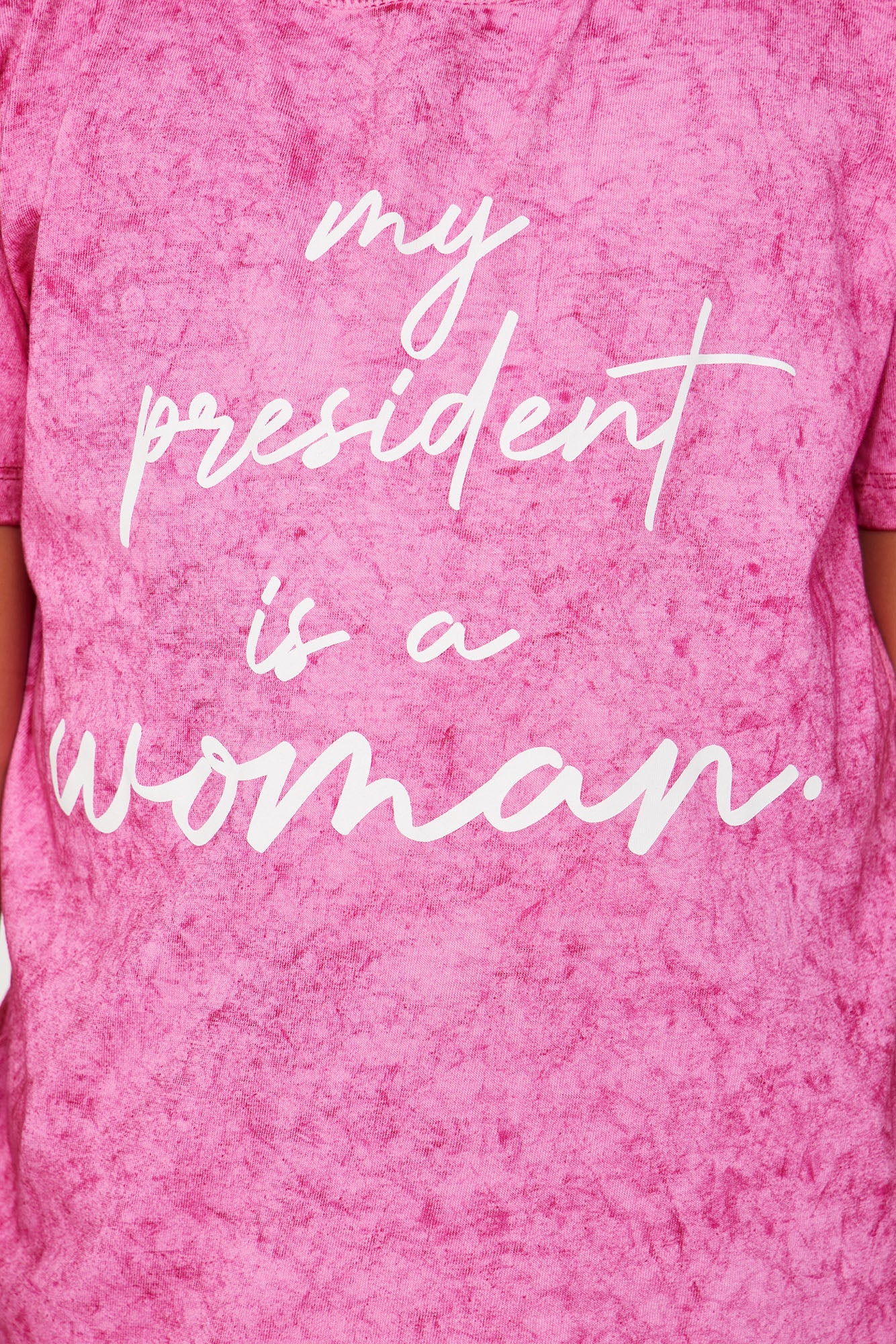 Mini My President Is A Woman Tee - Pink