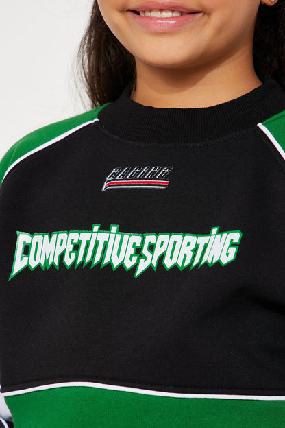Mini Competitive Edge Wide Leg Set - Green/combo