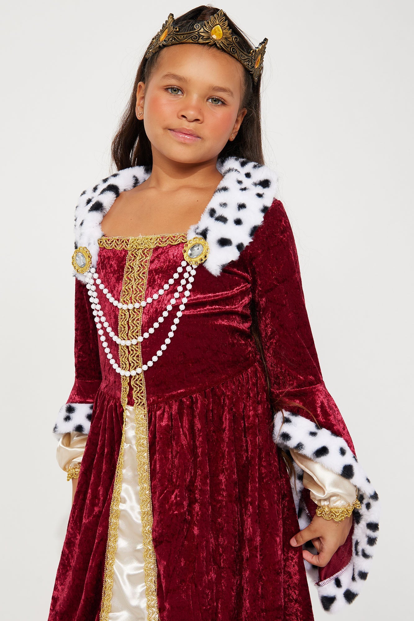 Mini Regal Queen Costume - Burgundy