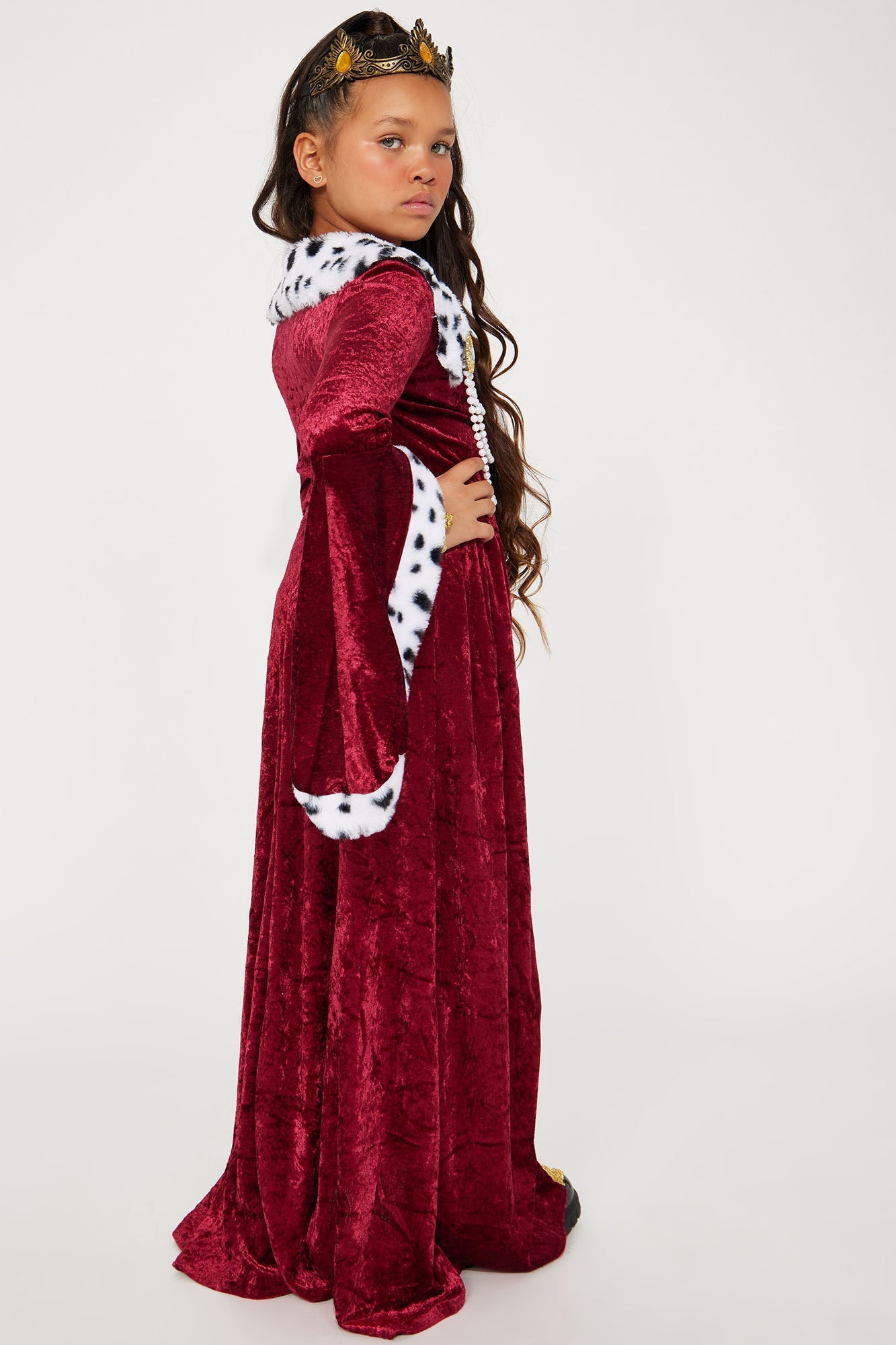 Mini Regal Queen Costume - Burgundy