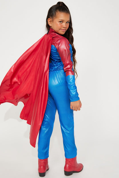 Mini Super Girl Costume - Multi Color