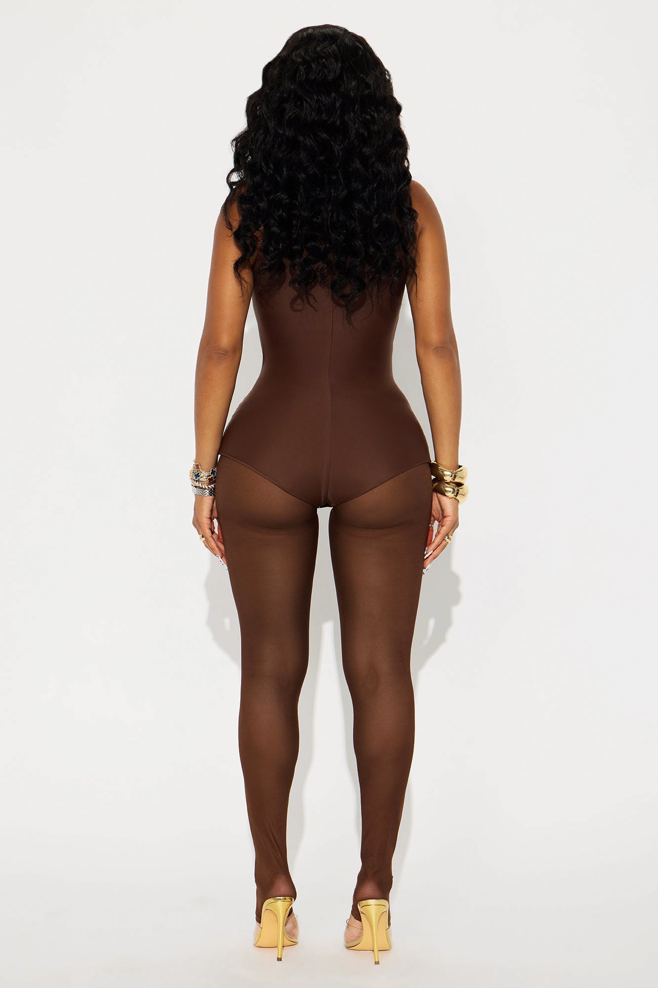 Leona Form Double Lined 2 Piece Set - Chocolate