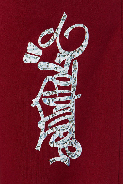 Southpole Signature Wide Leg Pant - Red
