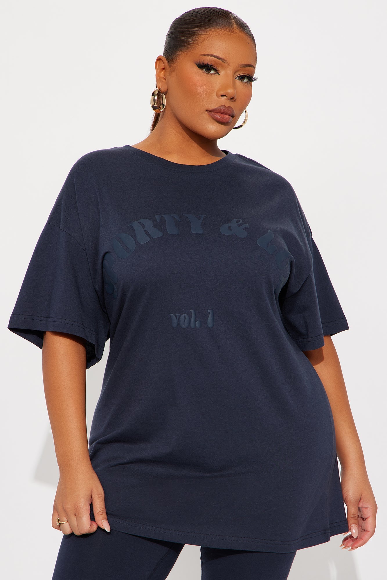 Sporty &amp; Lux Legging Set - Navy
