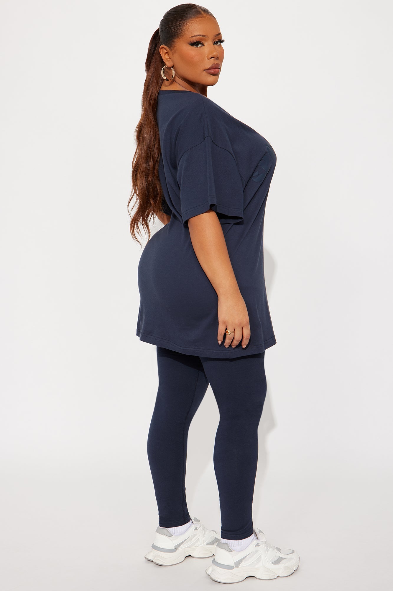 Sporty &amp; Lux Legging Set - Navy