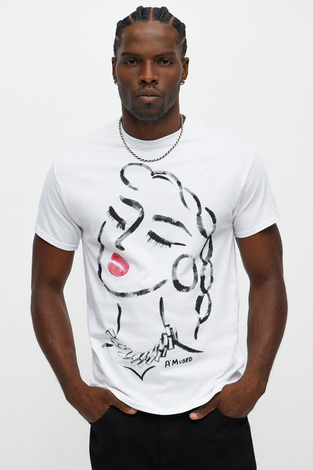 A Mused Short Sleeve Tee - White