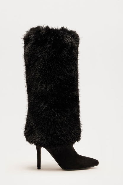 Go All Out Knee High Boots - Black