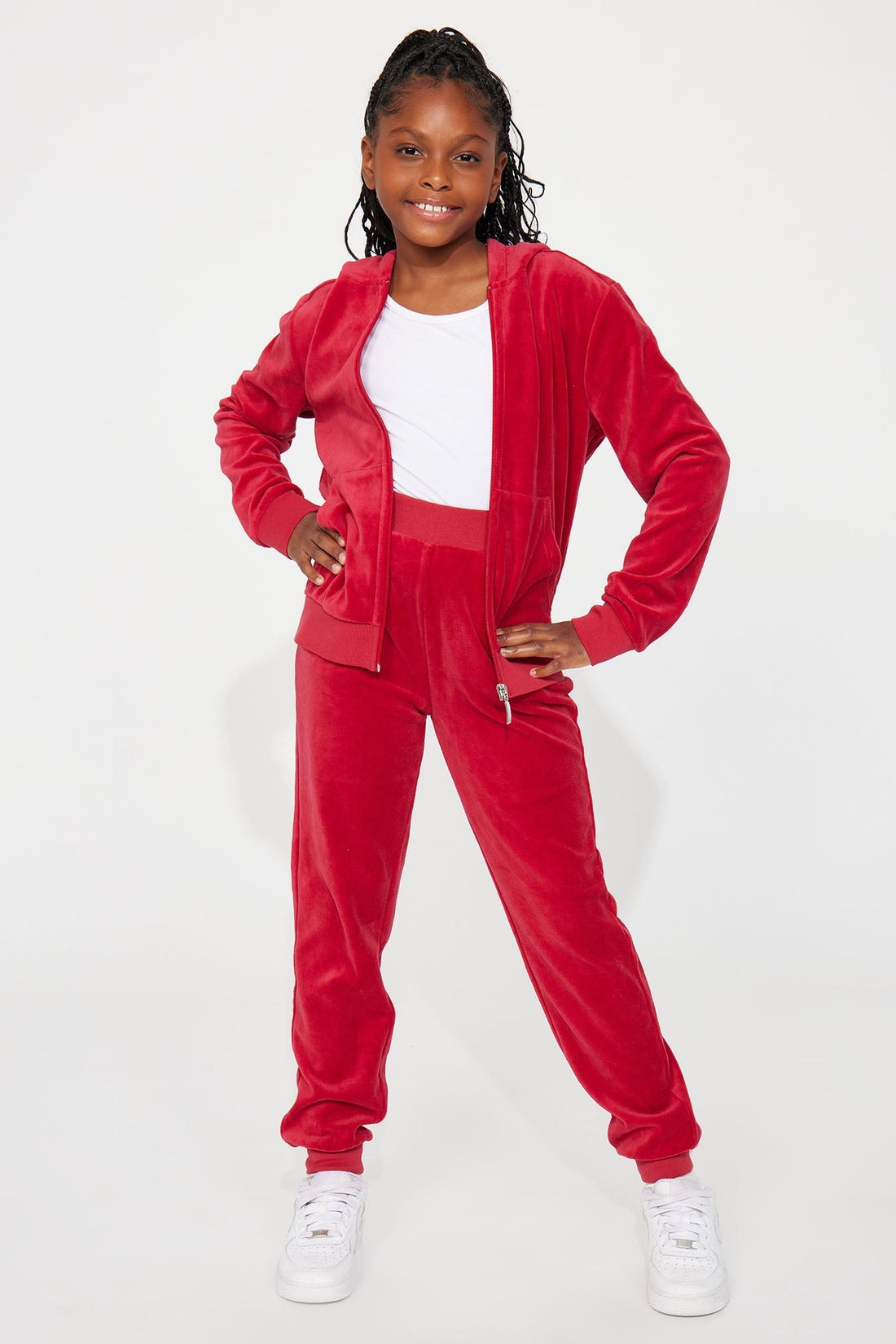 Mini Original Trendsetter II Velour Set - Red