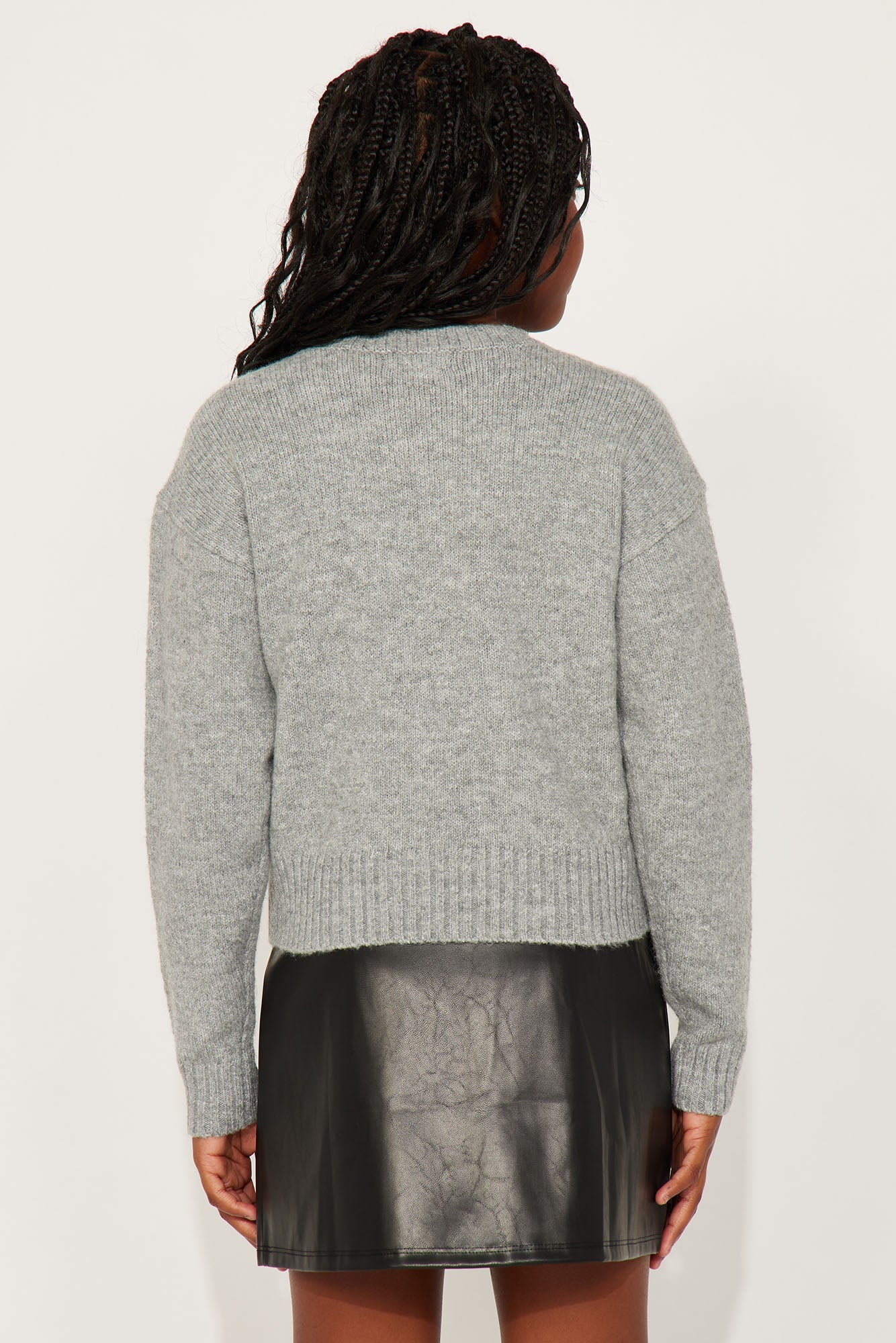 Mini Party Like A Rock Star Pullover Sweater - Grey