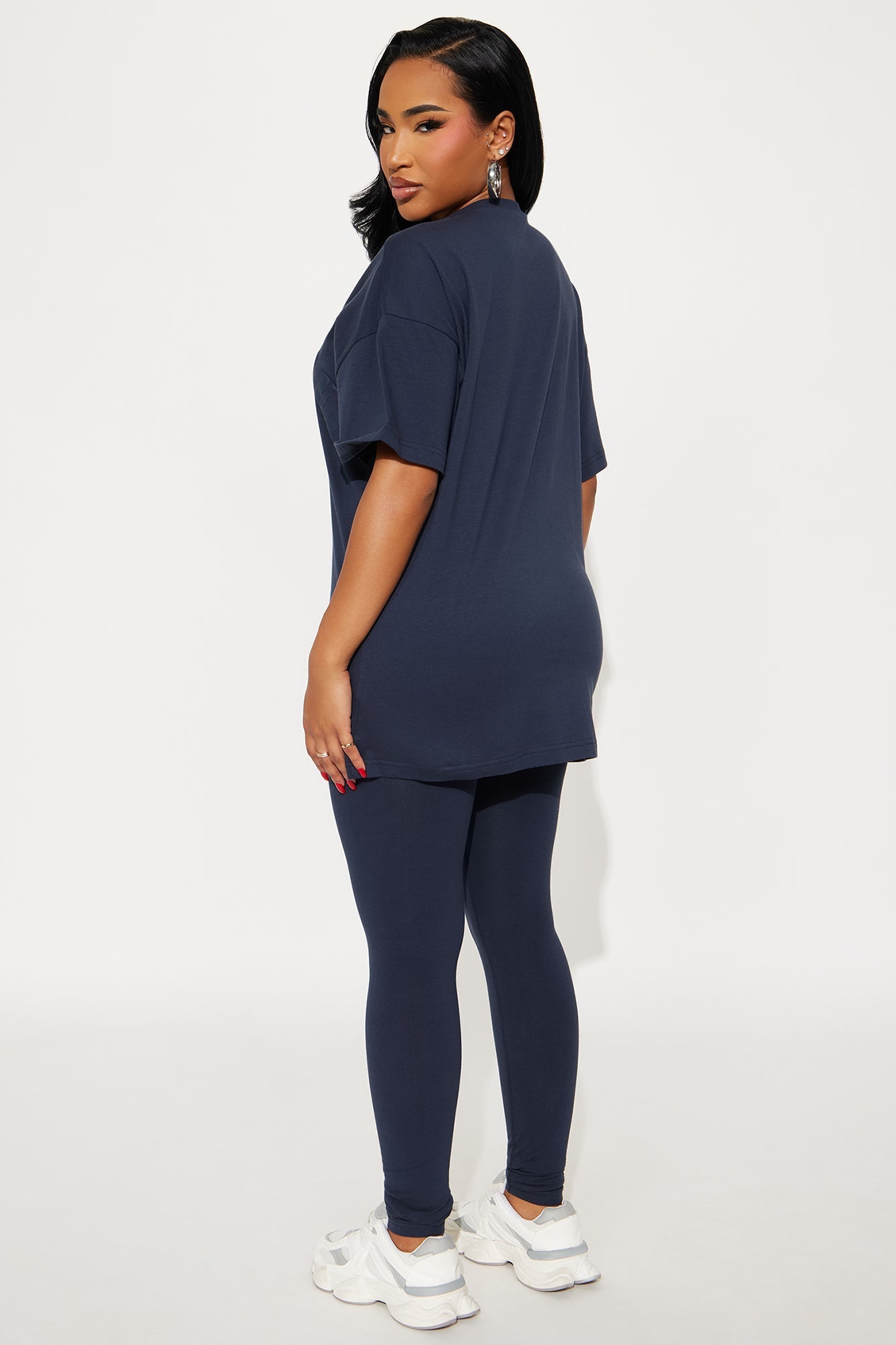 Sporty &amp; Lux Legging Set - Navy