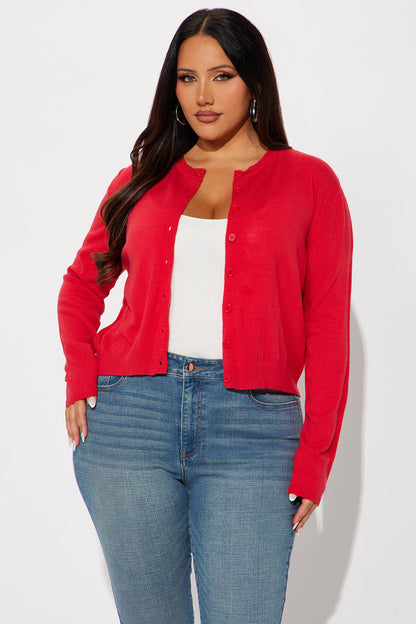 All Time Favorite Cardigan - Red